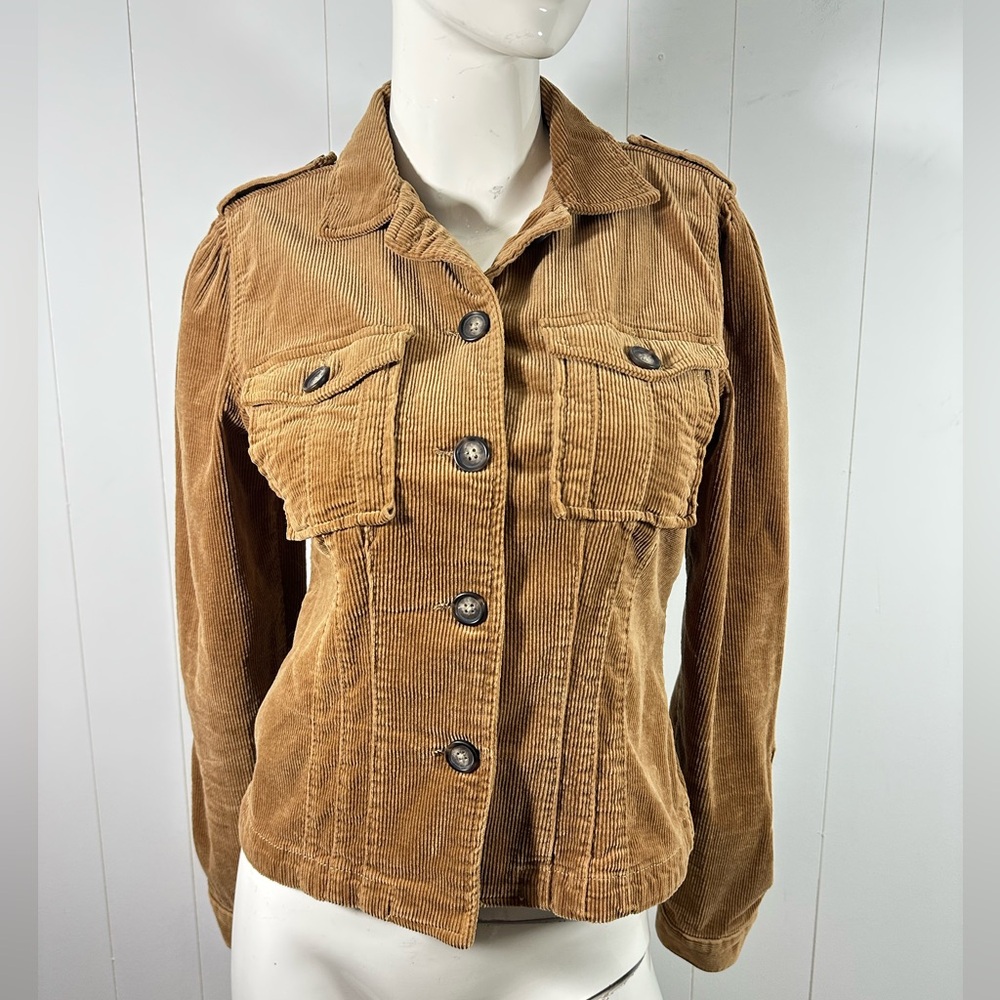 Kut From The Kloth Women’s Size Small Brown Corduroy Button Front Jacket